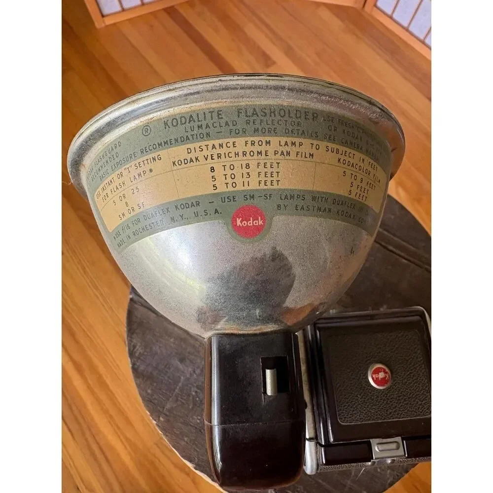 Vintage Kodak Duaflex IV Camera with Kodalite Flash Twin Lens Reflex Photo Decor